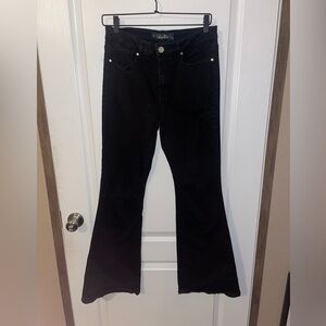 Indigo Rein black‎ distressed flares size 13